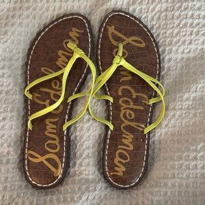 Sam Edelman Women's Bright Yellow Strappy Sandals